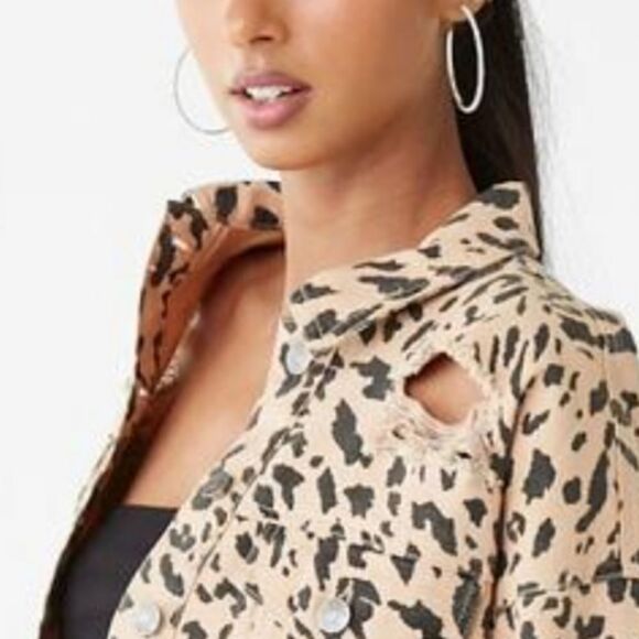 Forever 21 jacket leopard print new with tags - Picture 6 of 16